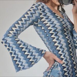 Vintage 90’s woven knit top XS